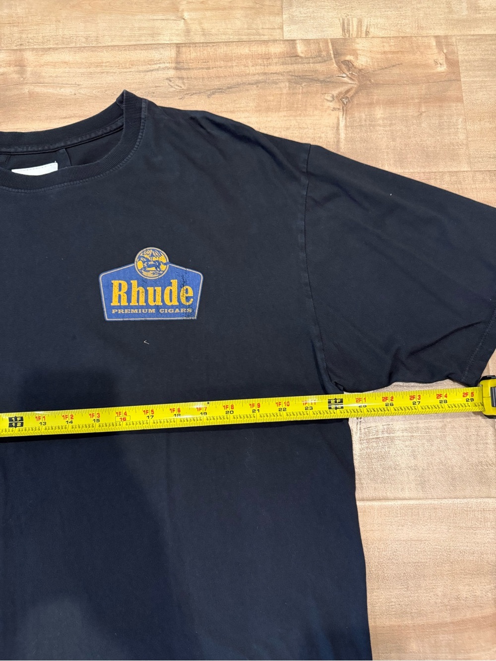 Rhude Navy and Gold Short Sleeve Tee - Picture 3 of 5